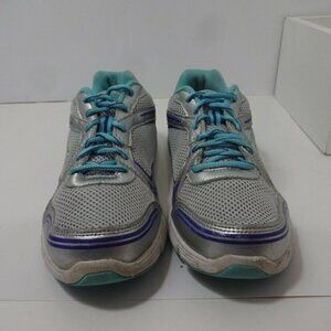 Fila Womens Size 7.5 US Gray Teal Athletic Sneaker Shoes 5HR18027-254